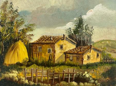 Art work by  Anonimo Paesaggio - oil table 